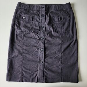 TILLEY‎ Trek Skirt Womens 14 Black Tech Nylon Stretch Utility Travel Hiking 35"W